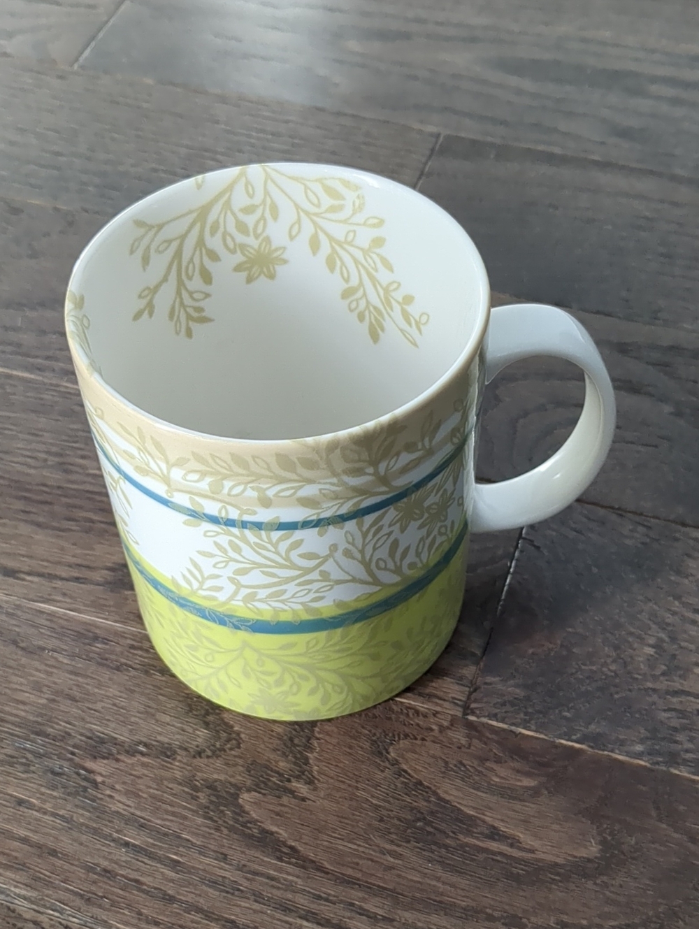 Starbucks Decorative Green Patterned Ceramic Coffee Mug